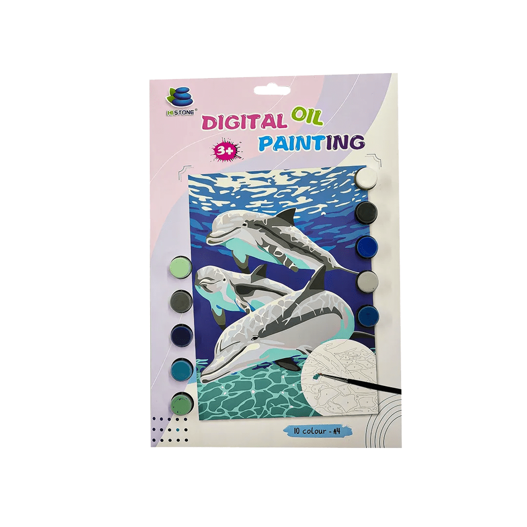 Dolphin Paint by Numbers Kit F07M1-6-Dolphin