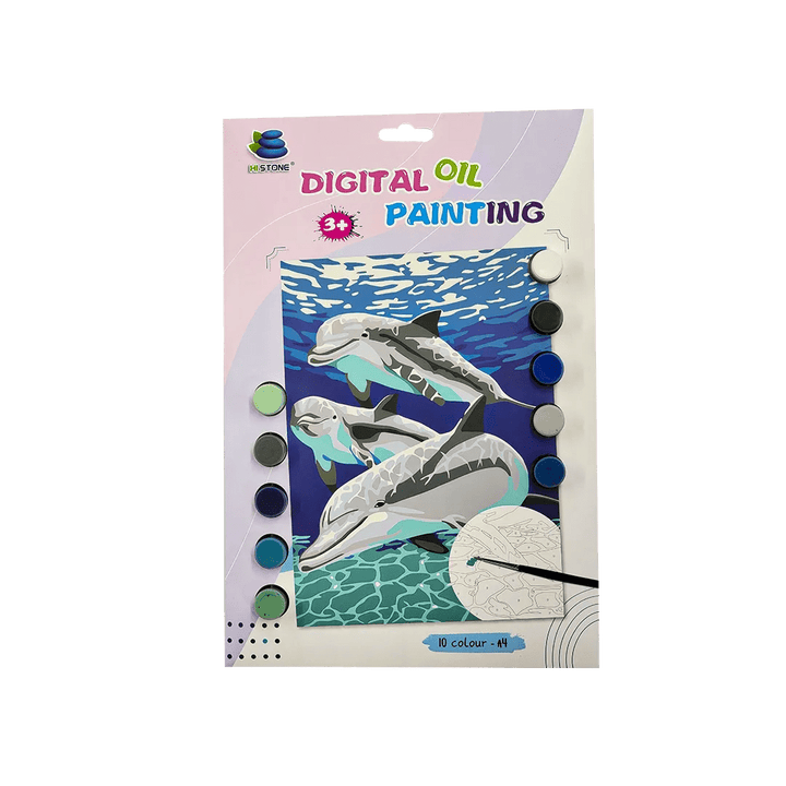 Dolphin Paint by Numbers Kit F07M1-6-Dolphin