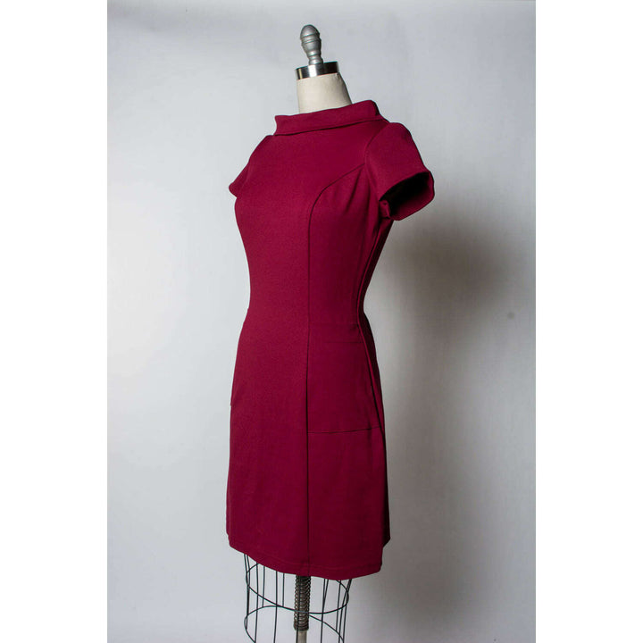 Dominique Dress - Burgundy