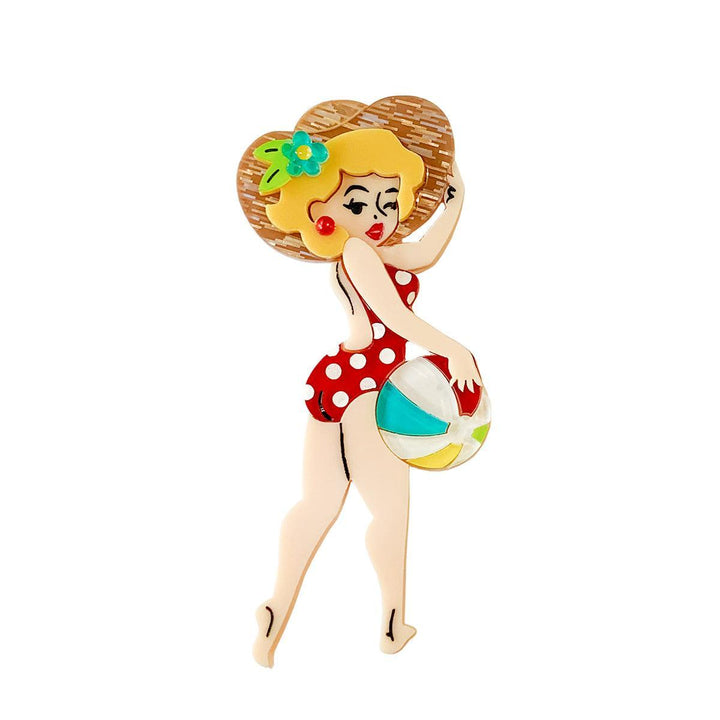 Don't Worry, Beach Happy Brooch by Lipstick & Chrome - Quirks!