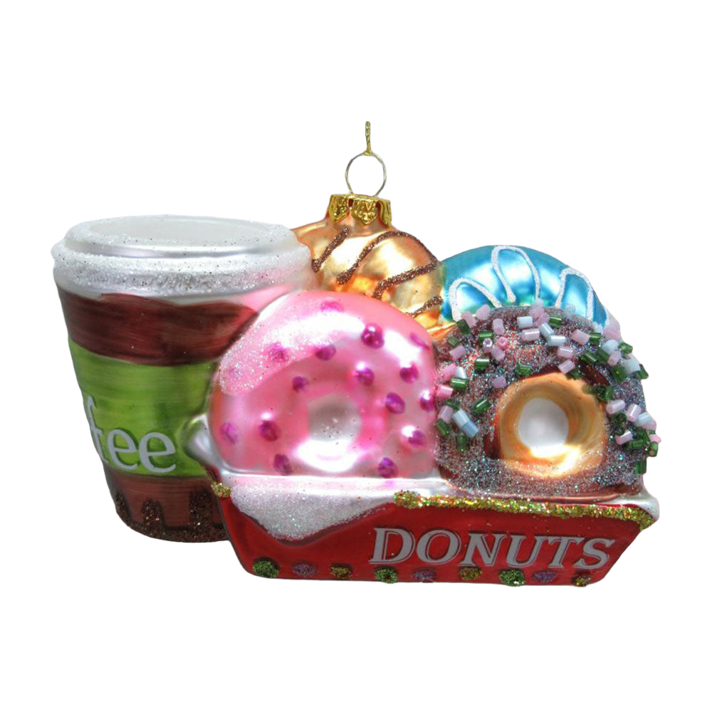 Donuts w/ Coffee Ornament by December Diamonds