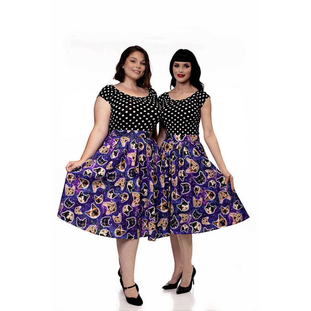 Doris Skirt in Space Cats