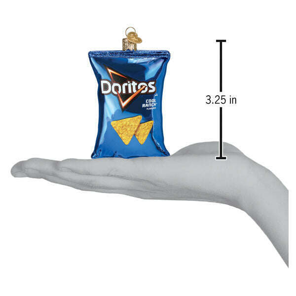 Old World Christmas Doritos Cool Ranch Chips Blown Glass Ornament