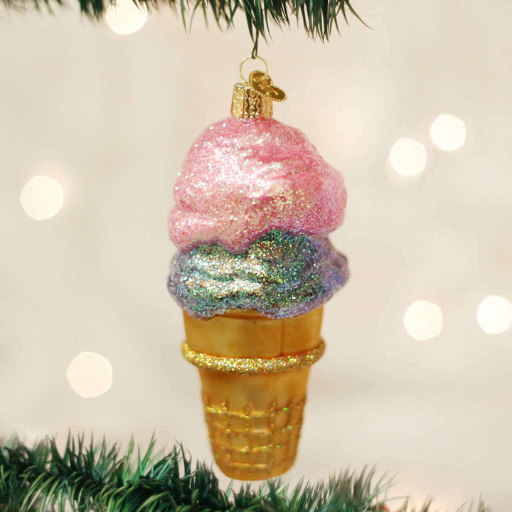 Old World Christmas Double Dip Blown Glass Ornament