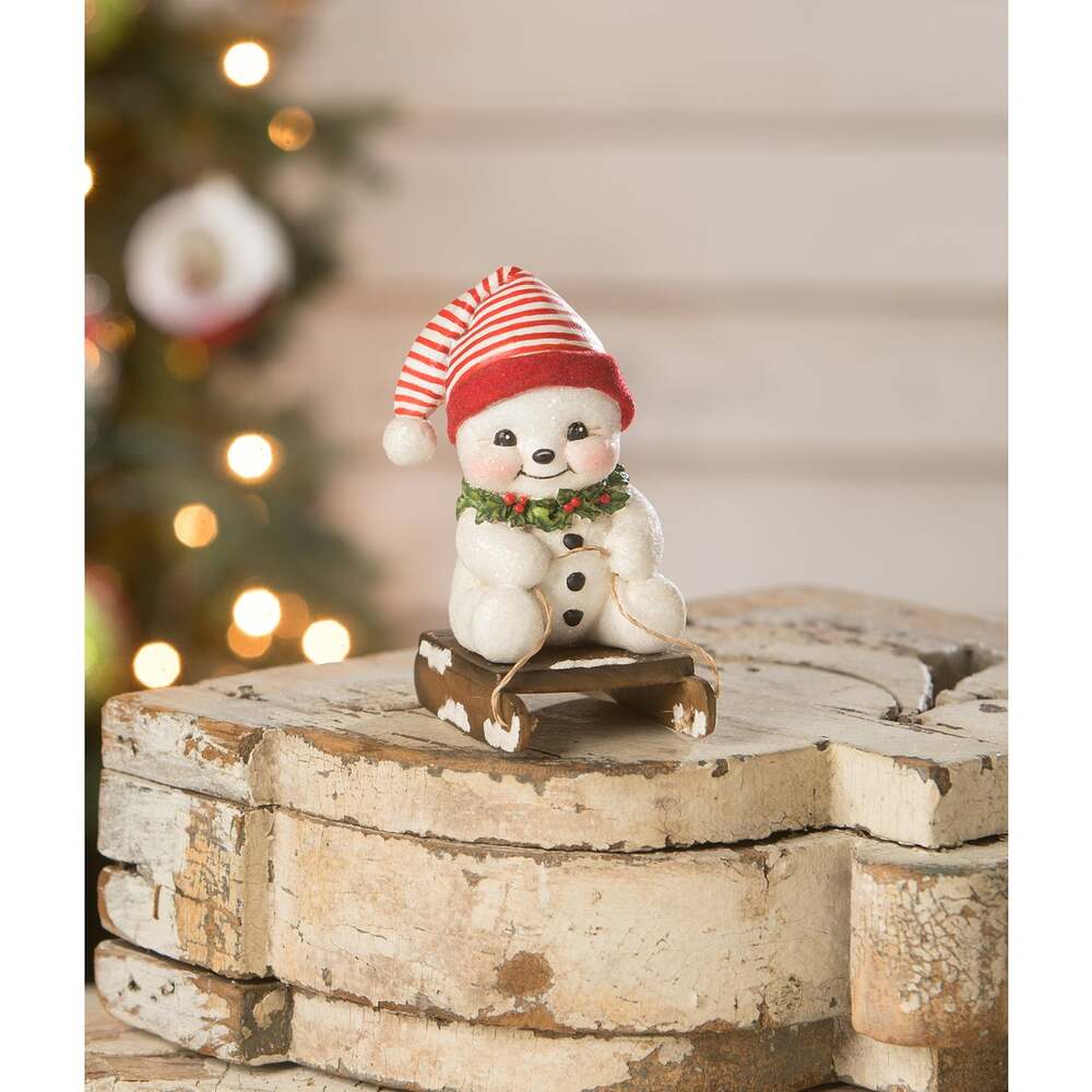 Down the Slopes Snowman by Bethany Lowe Designs