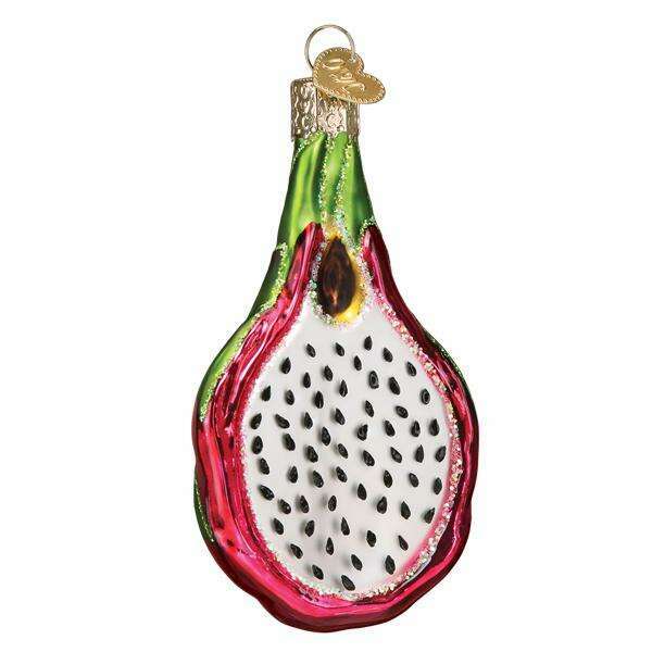 Old World Christmas Dragon Fruit Blown Glass Ornament