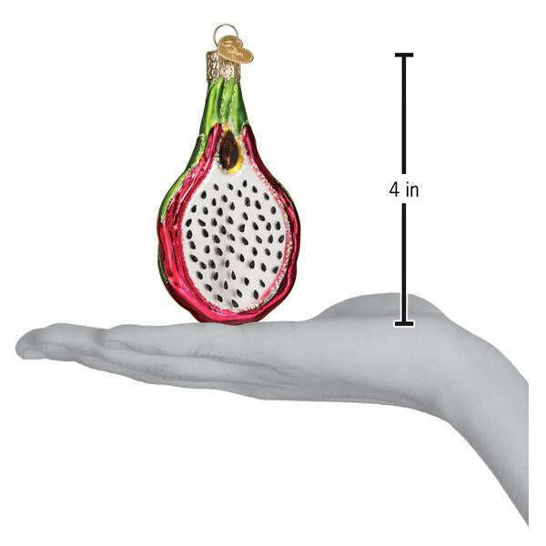 Old World Christmas Dragon Fruit Blown Glass Ornament