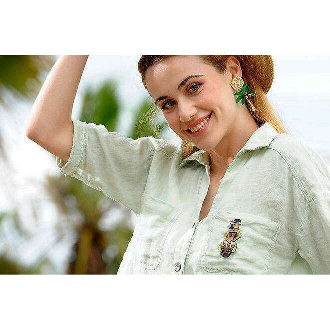 Drummer Girl Brooch by Laliblue - Quirks!