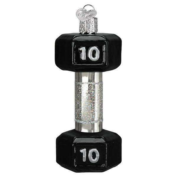 Old World Christmas Dumbbell Blown Glass Ornament