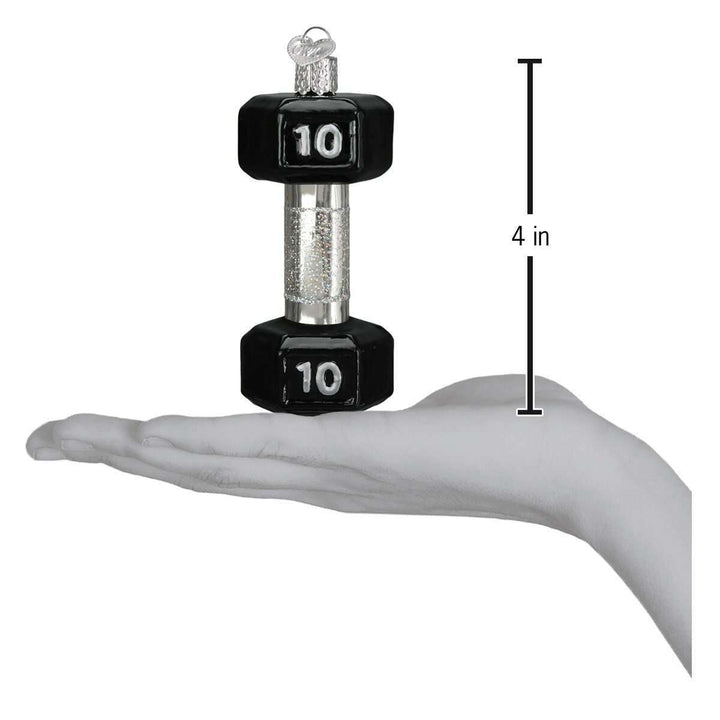 Old World Christmas Dumbbell Blown Glass Ornament
