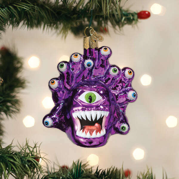 Old World Christmas Dungeons &amp; Dragons Beholder Blown Glass Ornament