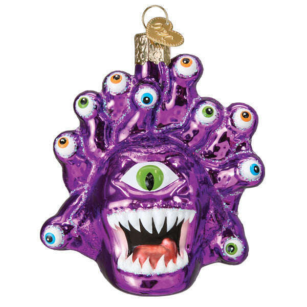 Old World Christmas Dungeons &amp; Dragons Beholder Blown Glass Ornament