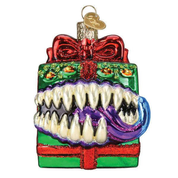 Old World Christmas Dungeons & Dragons Holiday Mimic Blown Glass Ornament