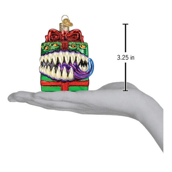 Old World Christmas Dungeons & Dragons Holiday Mimic Blown Glass Ornament