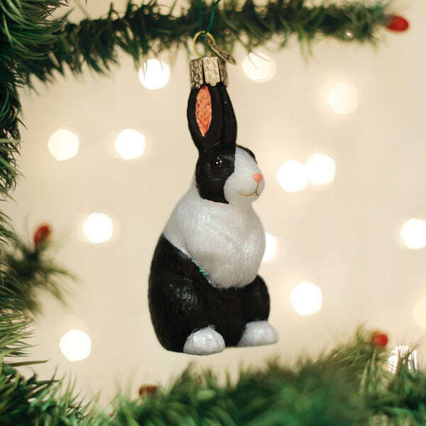 Old World Christmas Dutch Rabbit Blown Glass Ornament