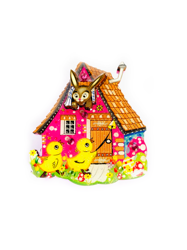 The Little Easter House Brooch by Rosie Rose Parker