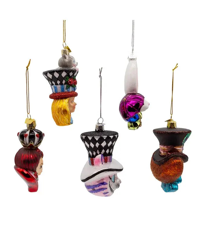 4.5-5" Noble Gems Alice Glass Character Ornament 5P