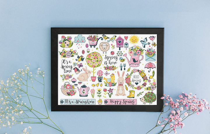 Spring Sampler L9937 Counted Cross Stitch Kit