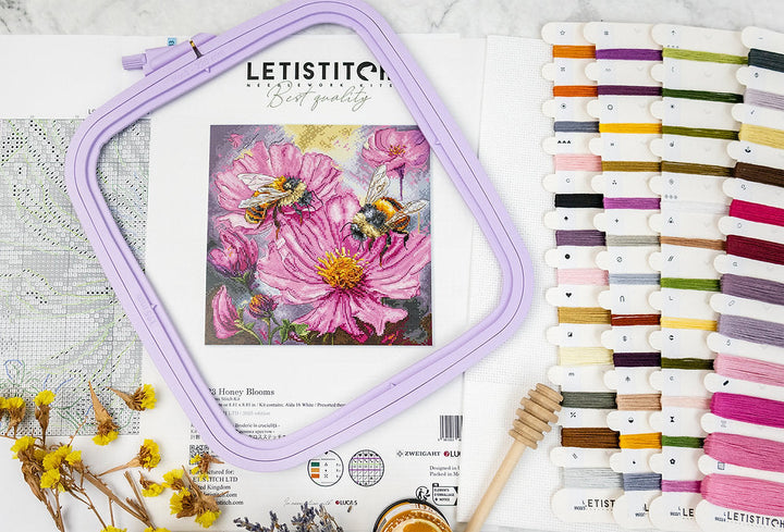 Honey Blooms L9933 Counted Cross Stitch Kit