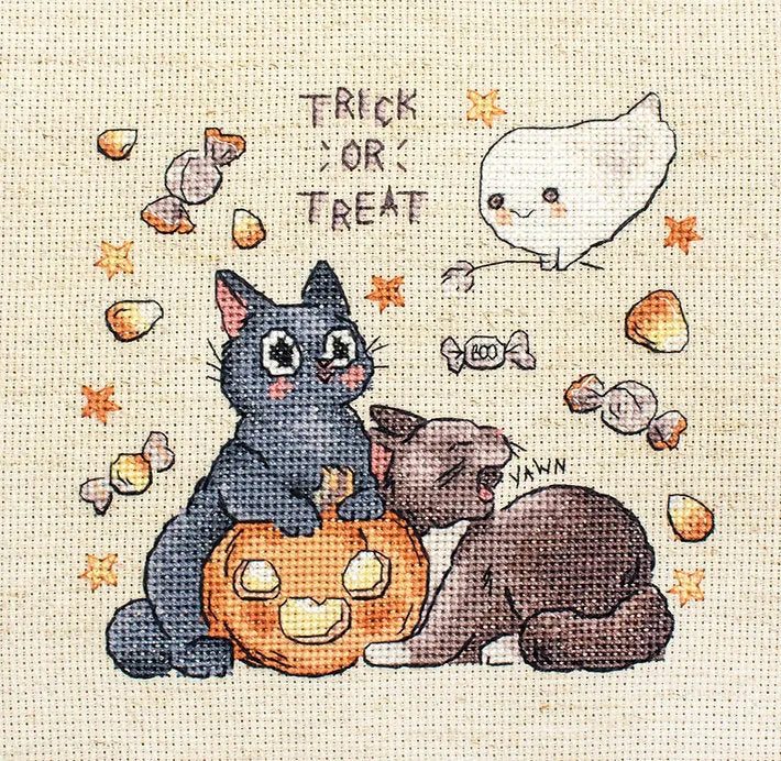 Trick Or Treat L8815 Counted Cross Stitch Kit