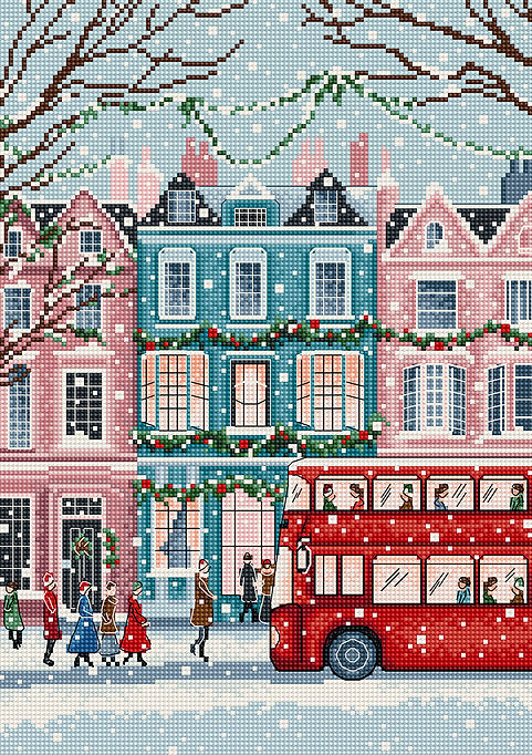 London Snowfall L9919 Counted Cross Stitch Kit