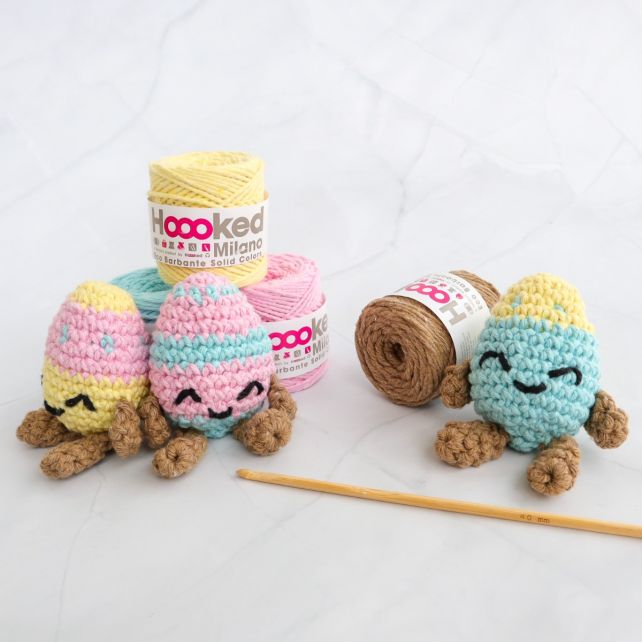 DIY Crochet Kit Happy Hoppy Easter Eggs PAK286