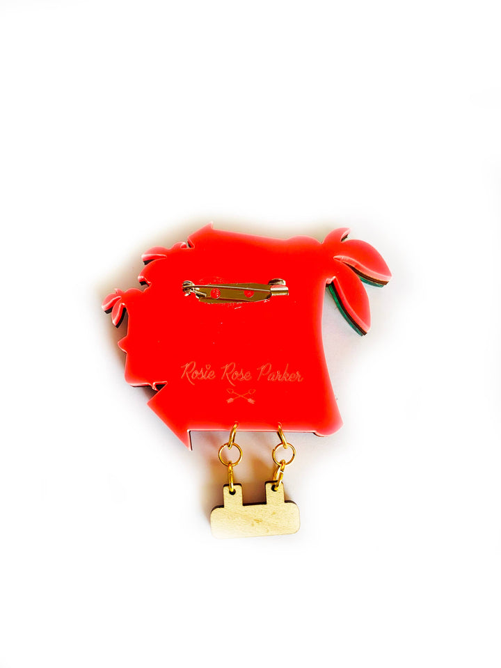 Desert Palms Palm Springs Hotel Brooch by Rosie Rose Parker