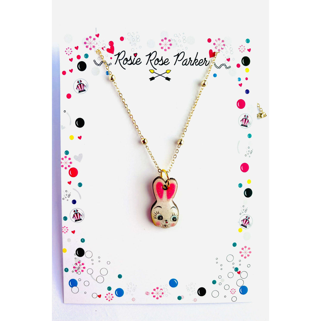 Easter Bunny Charm Necklace by Rosie Rose Parker