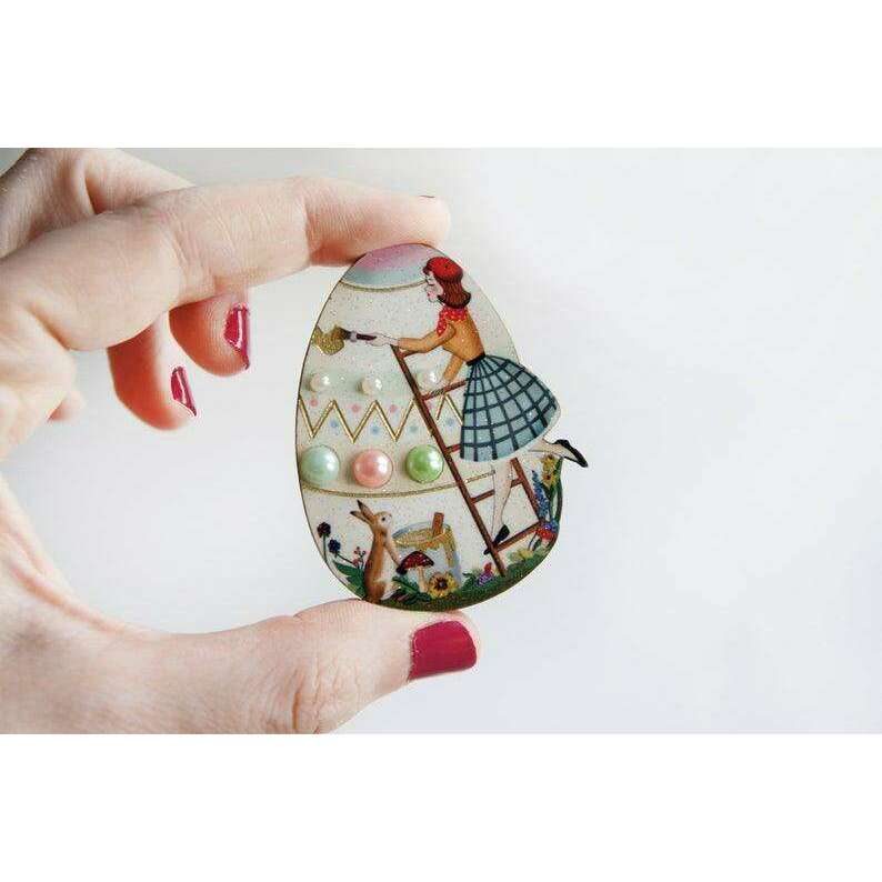 Easter Egg Brooch by Laliblue - Quirks!