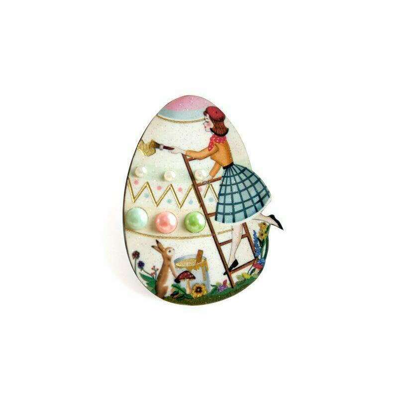 Easter Egg Brooch by Laliblue - Quirks!