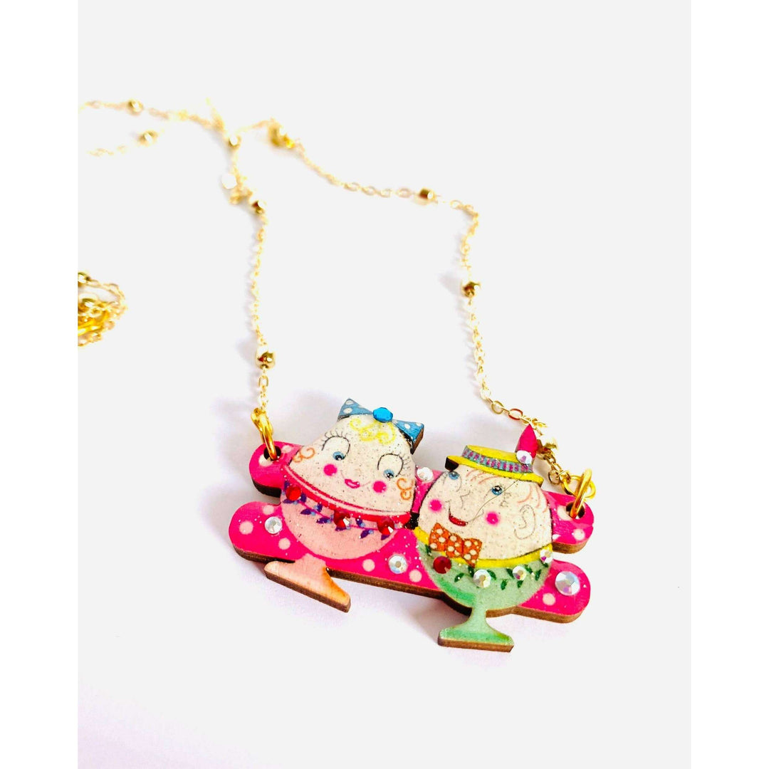 Easter Egg Cup Necklace by Rosie Rose Parker
