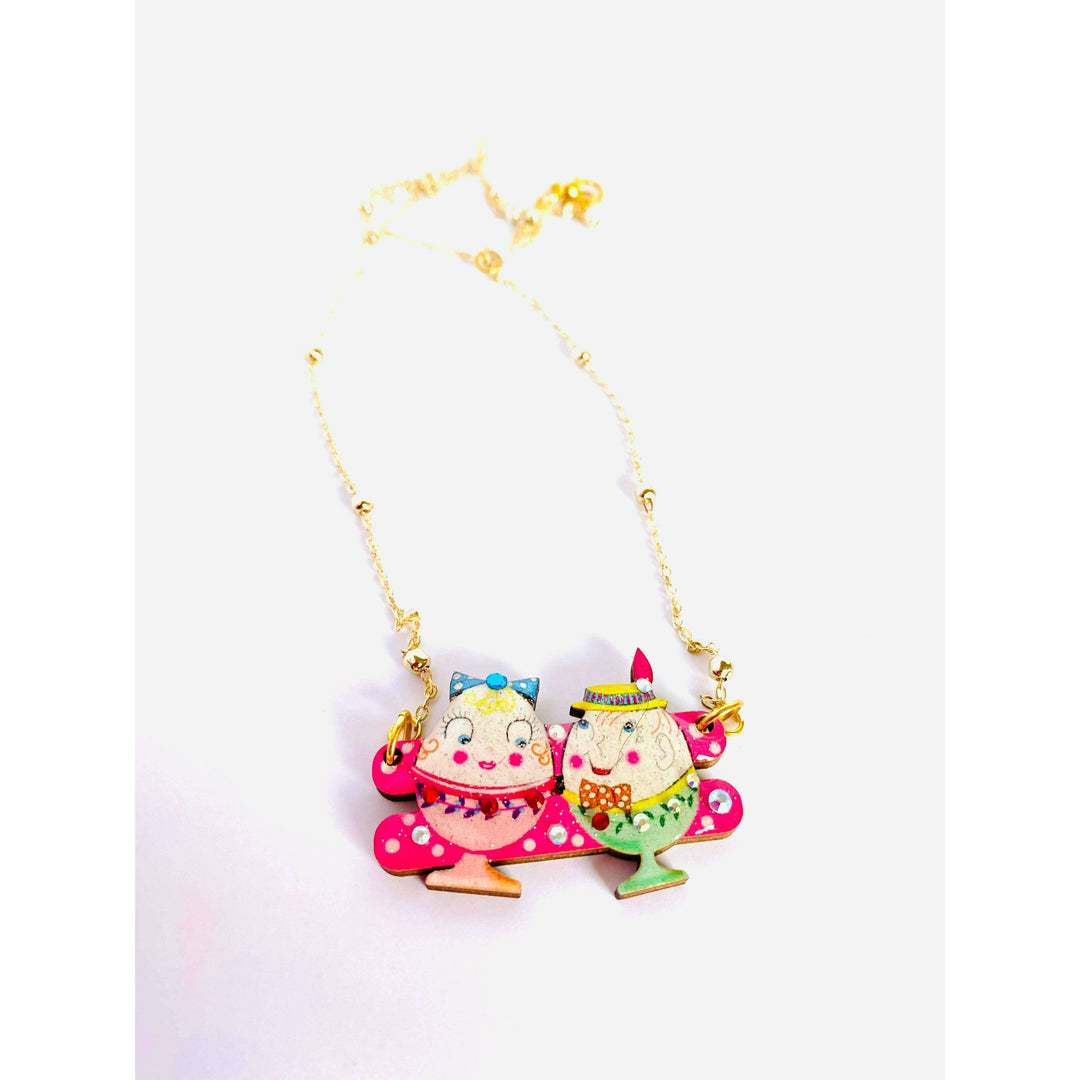 Easter Egg Cup Necklace by Rosie Rose Parker