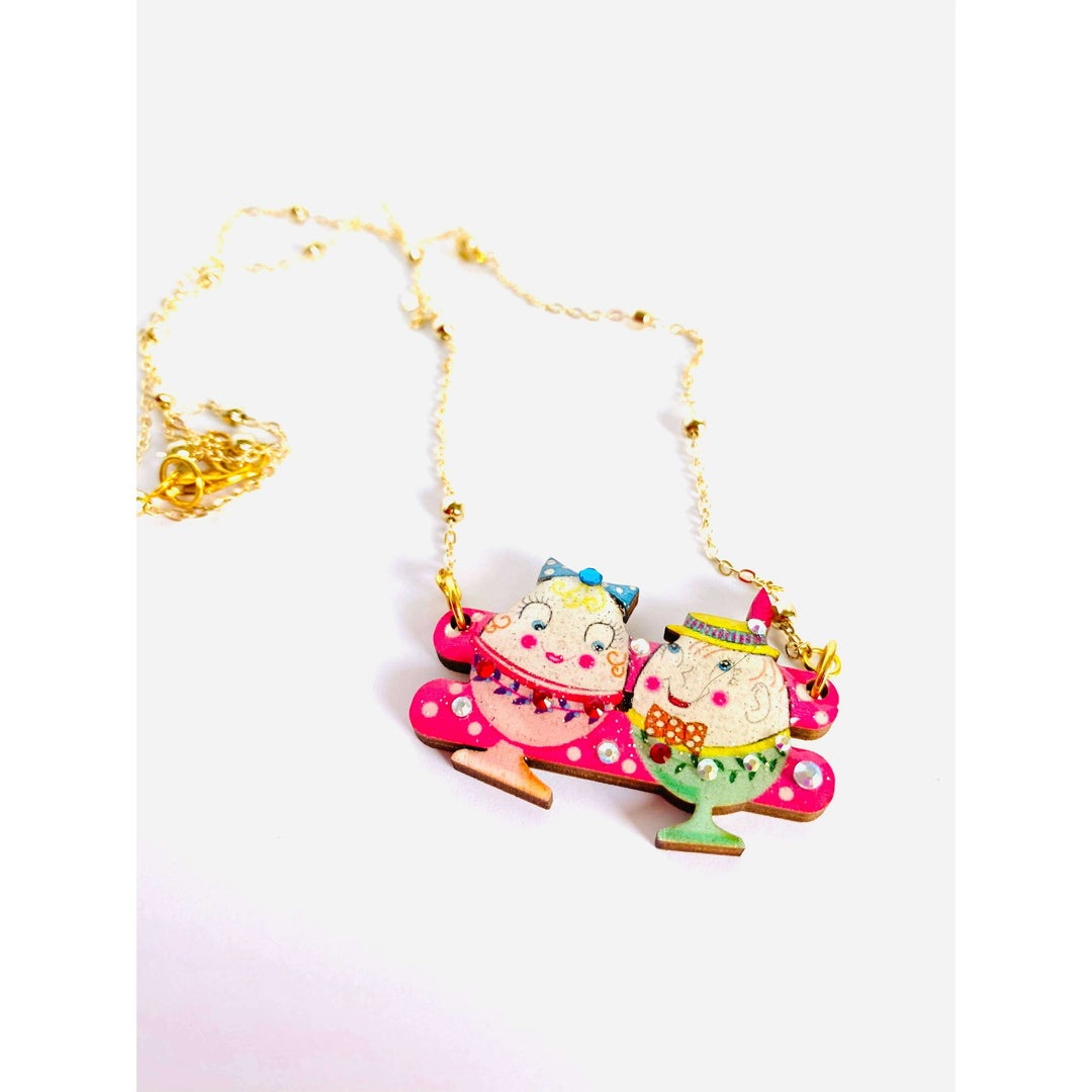 Easter Egg Cup Necklace by Rosie Rose Parker