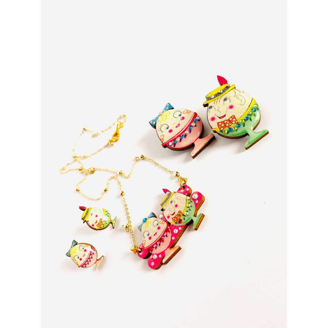 Easter Egg Cup Necklace by Rosie Rose Parker