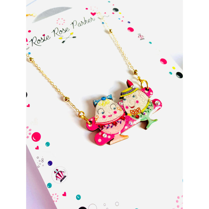 Easter Egg Cup Necklace by Rosie Rose Parker