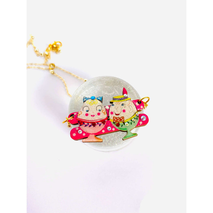 Easter Egg Cup Necklace by Rosie Rose Parker