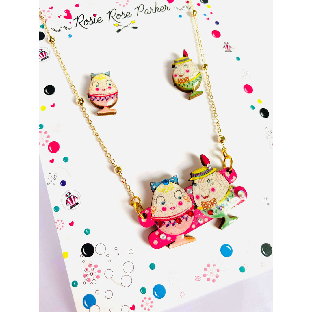 Easter Egg Cup Necklace by Rosie Rose Parker
