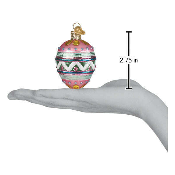 Old World Christmas Easter Egg Blown Glass Ornament
