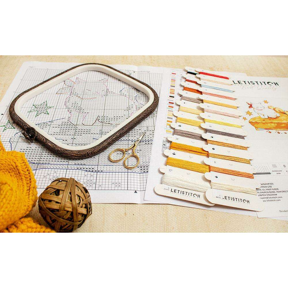 Eating Sleeping Stretching L8811 Counted Cross Stitch Kit