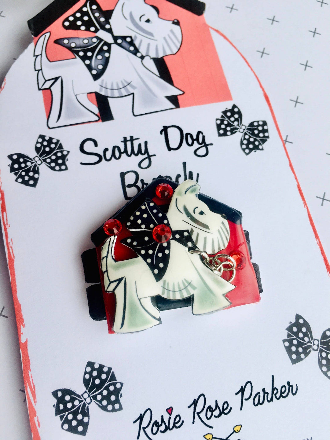 Scottie Dog Brooch by Rosie Rose Parker