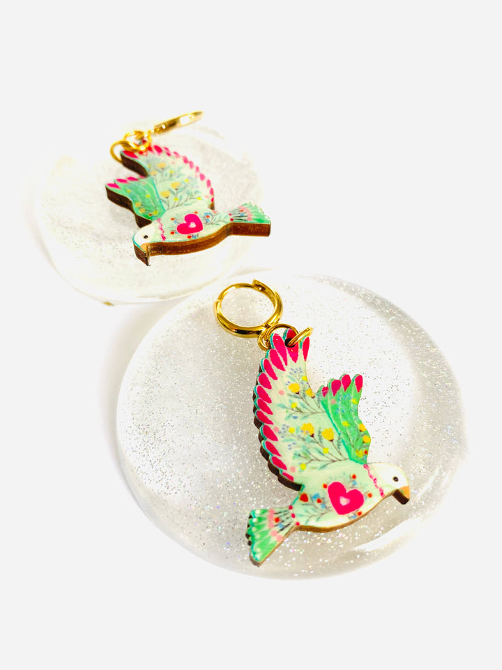 Bird in Flight Earrings by Rosie Rose Parker