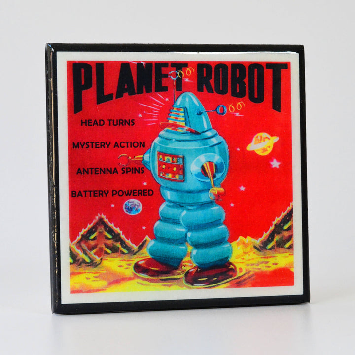 Vintage Toy Robot Coaster Set