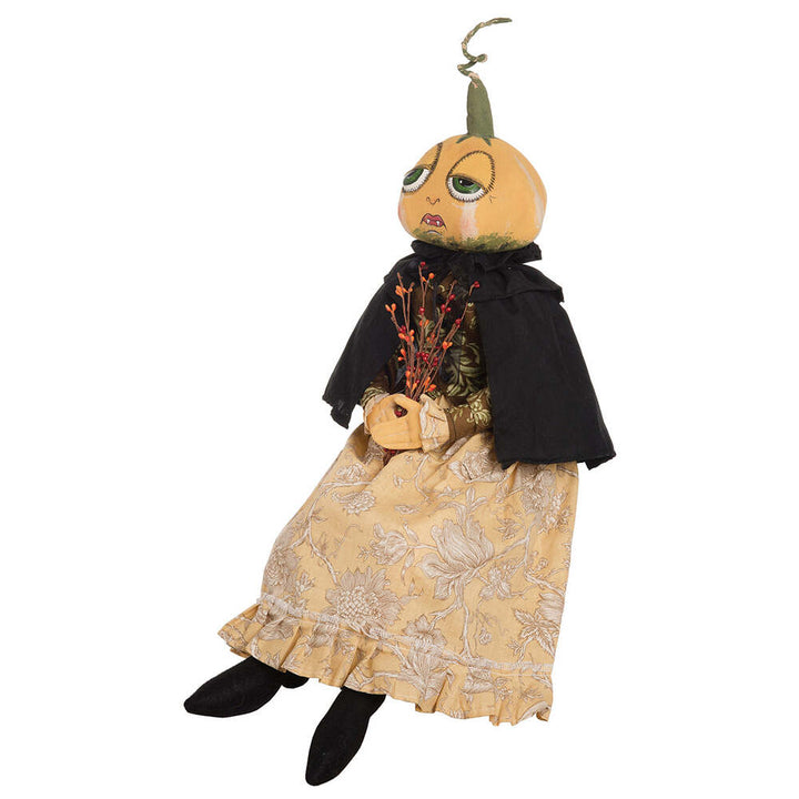 Effie Pumpkin Head Gathered Traditions Art Doll by Joe Spencer 