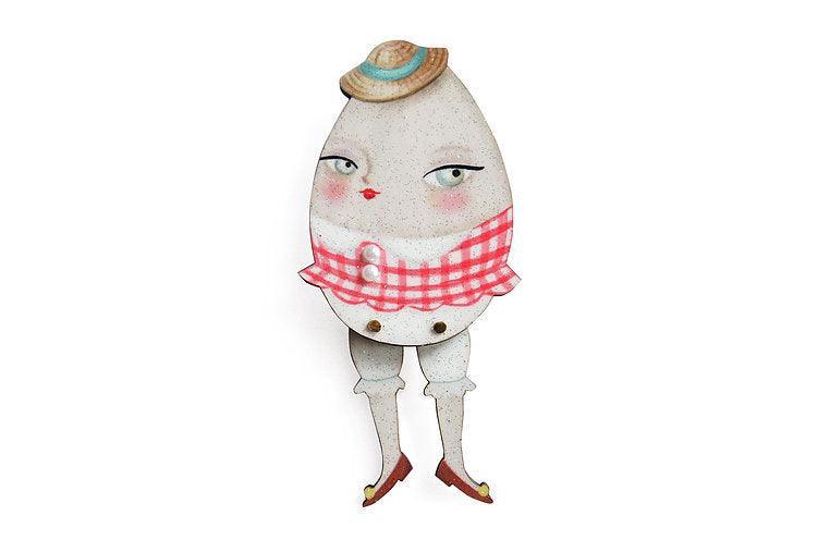 Egg Girl Brooch by Laliblue - Quirks!