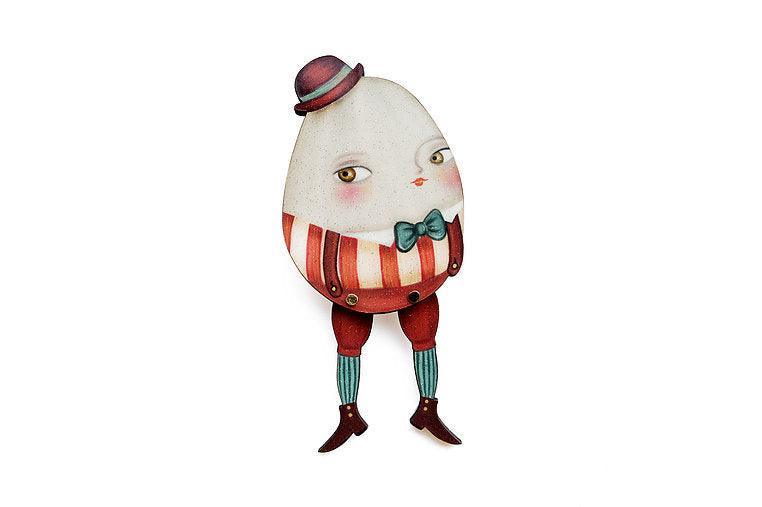 Egg Man Brooch by Laliblue - Quirks!