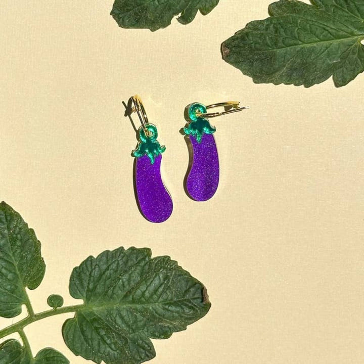 Eggplant Dangle 