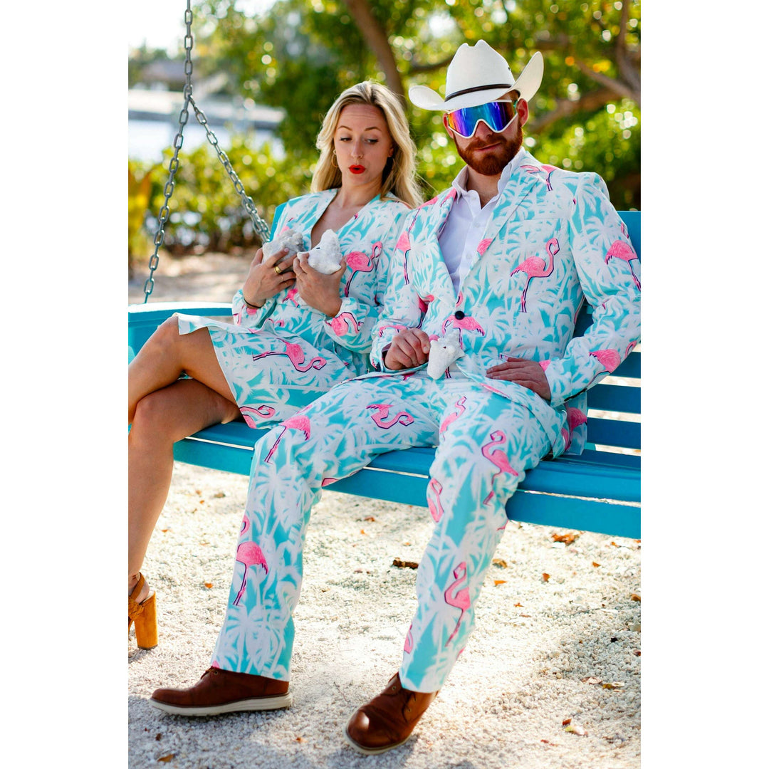 El Flamenco | Tropical Flamingo Print Suit