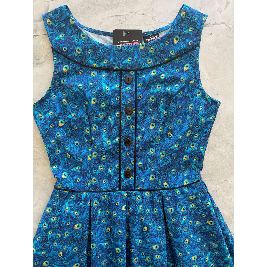 Elizabeth Dress in Peacock