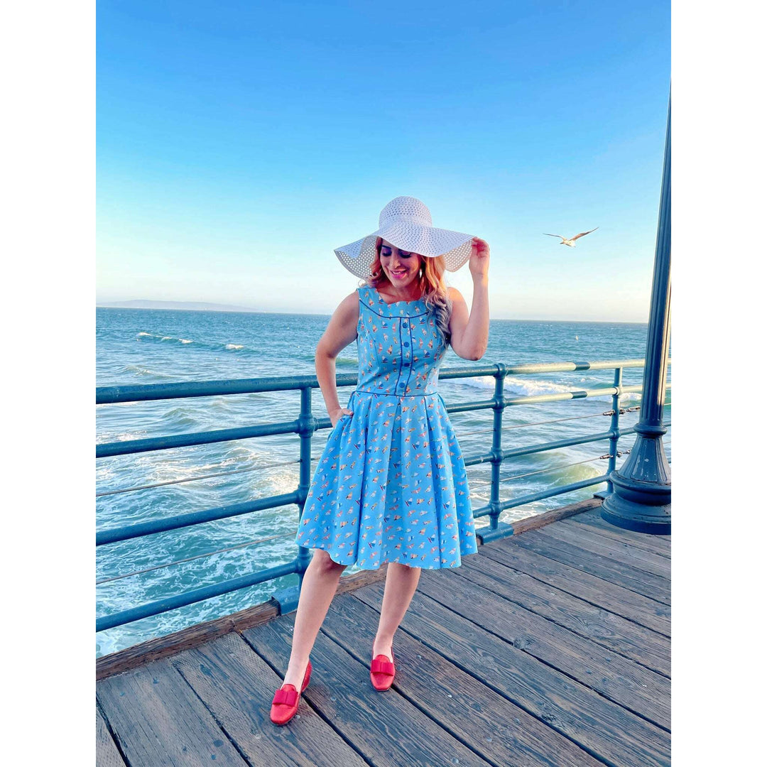 Elizabeth Dress in Windsurfer