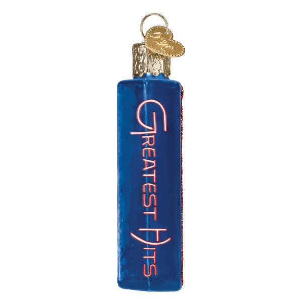 Old World Christmas Elton John Greatest Hits Album Blown Glass Ornament